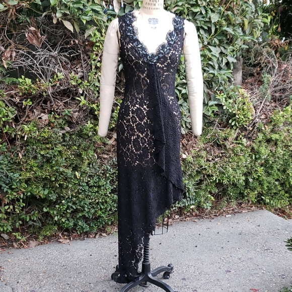 Amazing Elizabeth Michaels French Lace Dress - Picture 1 of 16